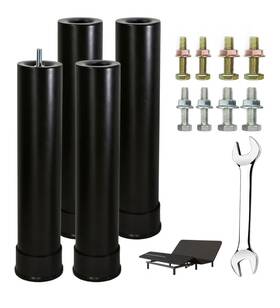 Benbuoo 73140 Adjustable 11 Inch Metal Bed Frame Legs Heavy Duty Set Of 4 Fits M8/m10