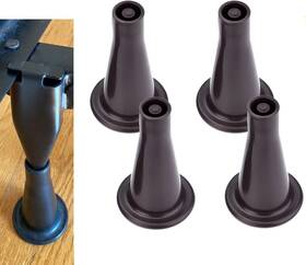 Elepfeet 744110220674 Homes Place Plastic Bed Frame Feet To Replace Wheels - Keep Your Stationary