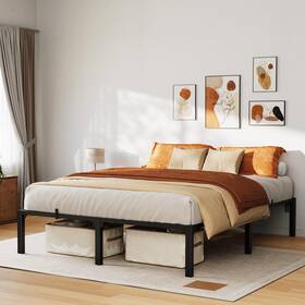 Garveehome B0g56pwzqb 16 Inch Queen Metal Bed Frame Heavy Duty Platform