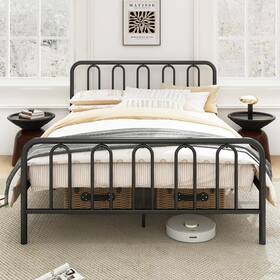 Giantex Gx10785dk-hu Queen Size Metal Platform Bed Frame 14-inch Heavy-duty