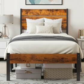 Simple Deluxe B0fqv5s2xl Twin Size Bed Frame Headboard Footboard Metal Platform