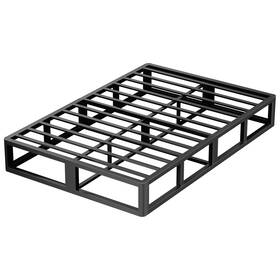 Vipshow Mt23-vip Queen Metal Bed Frame 10 Inch Low Profile Heavy Duty Steel Slats Support Foundat