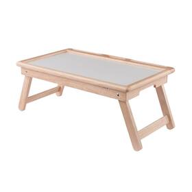Winsome Wood 82125 Arlo Breakfast Tray With Flip Top Natural And White