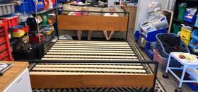 Zinus Olb-suzbfk-14k Suzanne Metal And Bamboo Platform Bed Frame With Slatted Foundation King