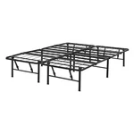 Mainstays 14" High Quad Fold Steel Platform Bed Frame, King. Fixed Price $151.95.