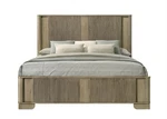 Acme Lakkari Queen Bed W/led In Antique Oak. Fixed Price $602.49.