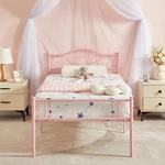Vecelo Twin/full/queen Size Metal Bed Frame Platform With Headboard & Footboard. Fixed Price $78.99.