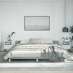 Frame With Headboard Platform Base Upholstered Bedroom Furniture Vidaxl. Fixed Price $155.99.